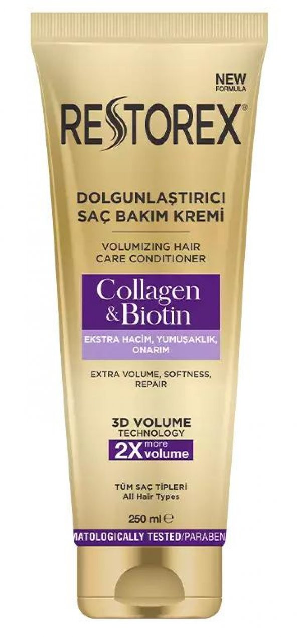 Restorex Collagen&Biotin Dolgunlaştırıcı Saç Bakım Kremi 250 ml