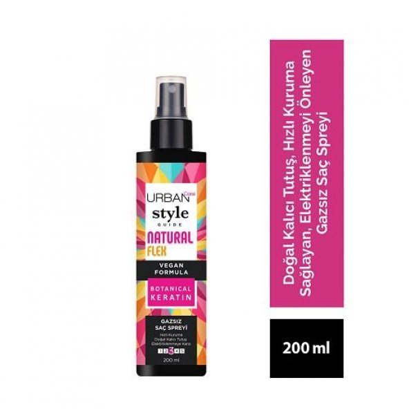 Urban Care Style Guide Natural Flex Gazsız Saç Spreyi 200 ml - 2