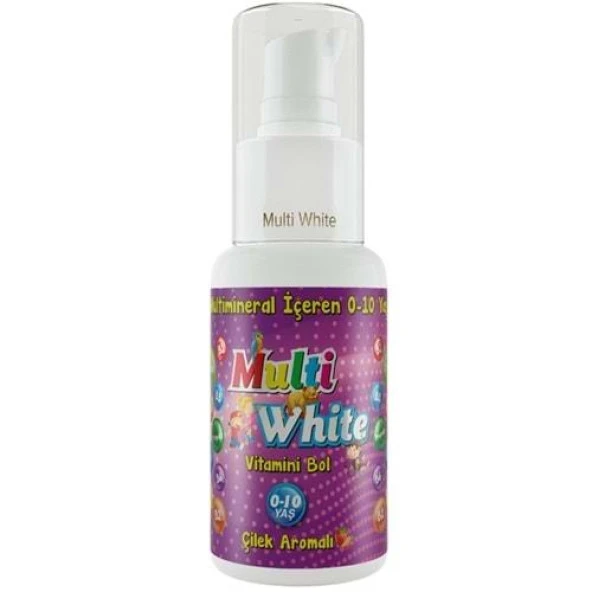 Multi White 0-10 Yaş Çilekli Çocuk Diş Macunu 50 ml