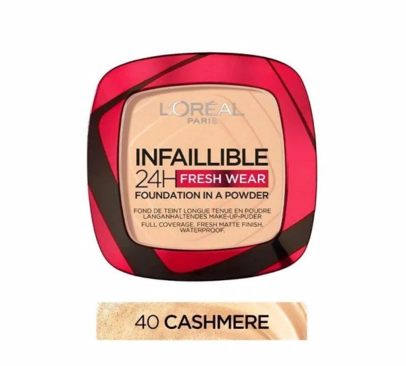 L’Oréal Paris Infaillible 24H Fresh Wear Pudra Fondöten 40 Cashmere