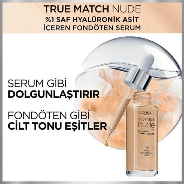 L’Oréal Paris True Match Nude Serum Fondöten 2-3 Light - 4