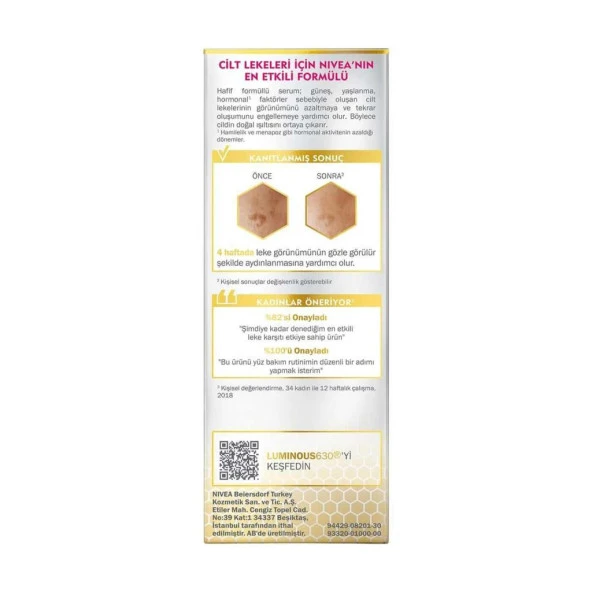 Nivea Cellular Luminous630 Anti Spot Leke Giderici Serum 30 Ml - 4