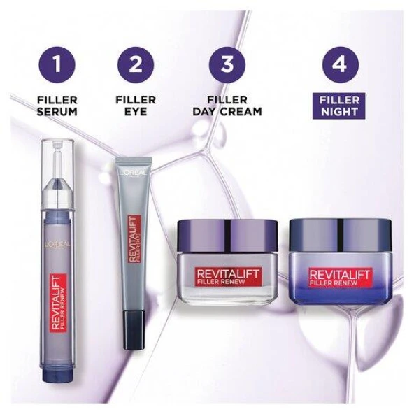 L’Oréal Paris Revitalift Filler Hyaluronik Asit Yoğun Dolgunlaştırıcı Yaşlanma Karşıtı Gece Kremi 50 ml - 2