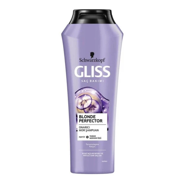 Gliss Blonde Perfector Turunculaşma Karşıtı Onarıcı Mor Şampuan 250 Ml