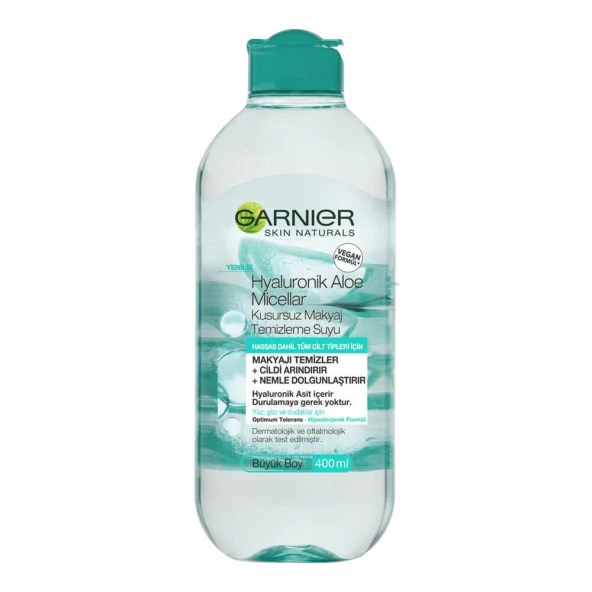 Garnier Micellar Hyaluronik Aloe Kusursuz Makyaj Temizleme Suyu 400 ml