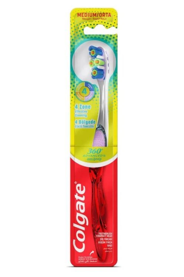 Colgate 360 Advanced 4 Yönlü Koruma Diş Fırçası - Orta