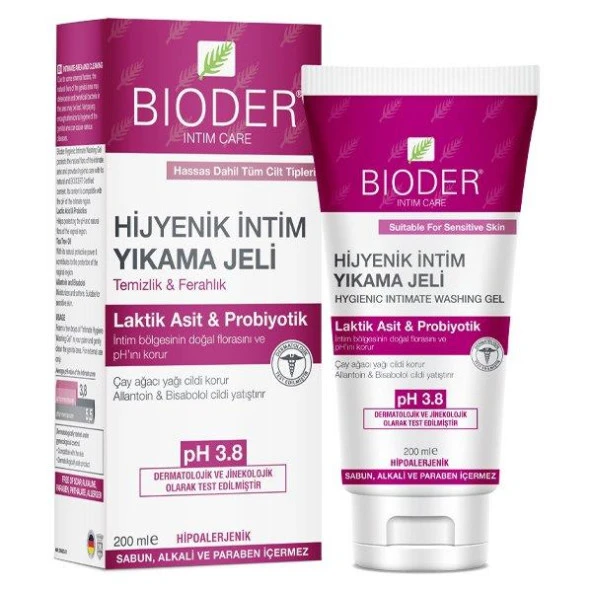 Bioder Intım Care Hijyenik İntim Yıkama Jeli 200 ml