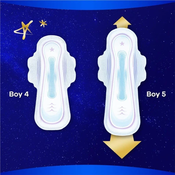 Orkid Ultra Gece 5 Boy Extra Plus Hijyenik Ped 5'li - 5