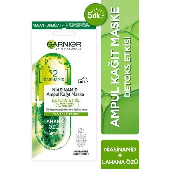 Garnier Niasinamid Detoks Etkili Ampul Kağıt Maske 15 gr - 2