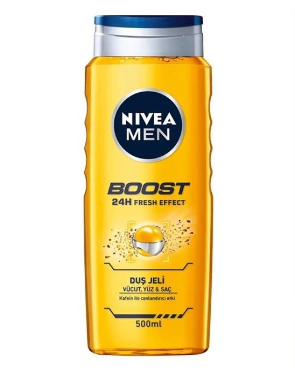 Nivea Men Boost Kafein ile Canlandırıcı Etki Duş Jeli 500 ml
