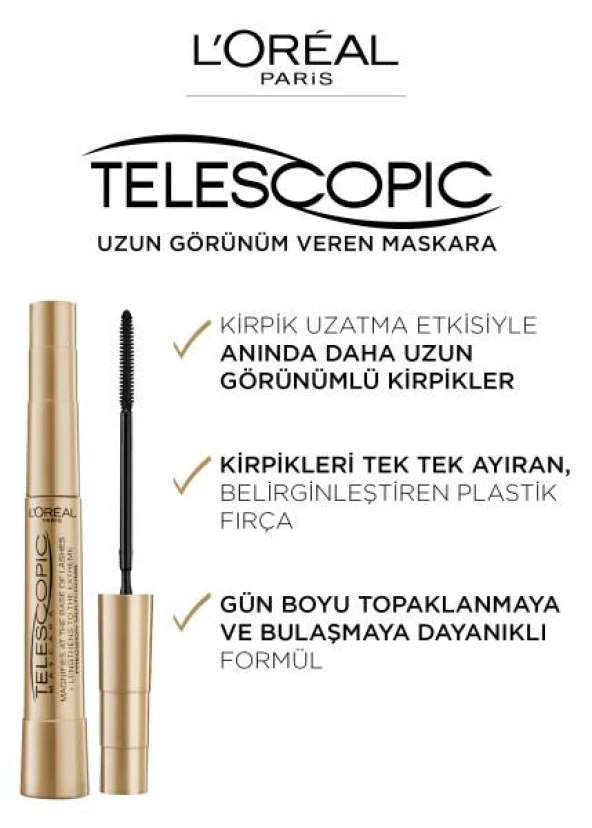 L’Oréal Paris Telescopic Maskara - Siyah - 6