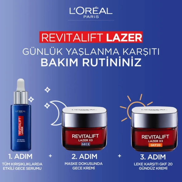 L’Oréal Paris Revitalift Lazer Saf Retinol Gece Serumu 30 ml - 7