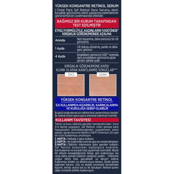 L’Oréal Paris Revitalift Lazer Saf Retinol Gece Serumu 30 ml - 11