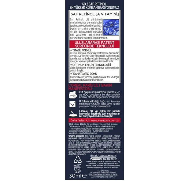 L’Oréal Paris Revitalift Lazer Saf Retinol Gece Serumu 30 ml - 12