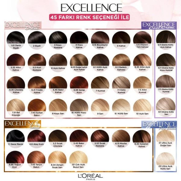 L’Oréal Paris Excellence Cool Creme Saç Boyası – 5.11 Ekstra Küllü Açık Kahve - 6