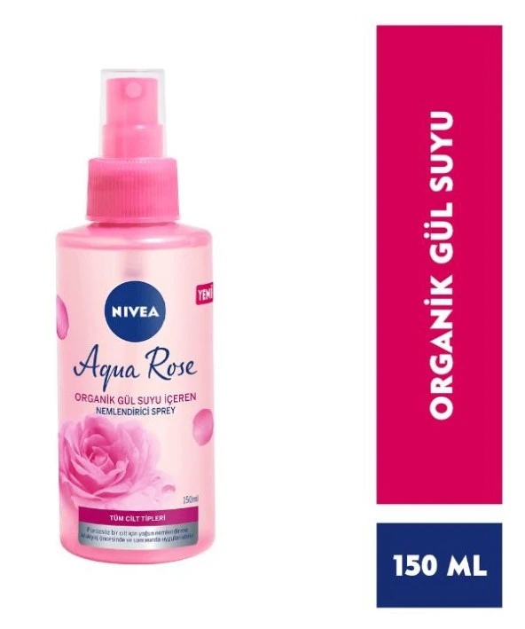 Nivea Aqua Rose Organik Gül Suyu içeren Nemlendirici Sprey 150 ml - 2