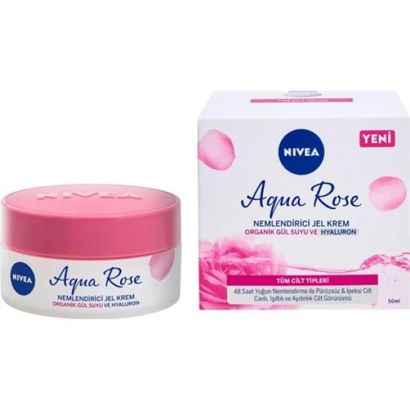Nivea Aqua Rose Organik Gül Suyu Nemlendirici Jel Krem  50 ml - 3