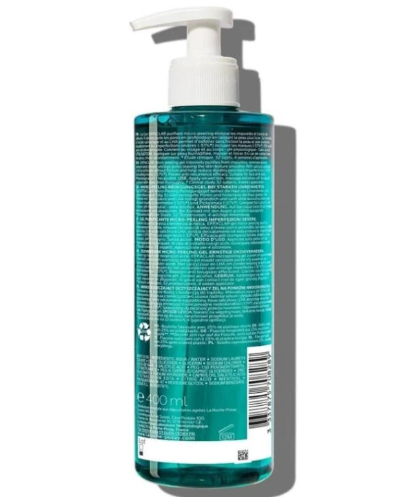 La Roche-Posay Effaclar Micro Yüz ve Vücut için Peeling Jel  400 ml - 2