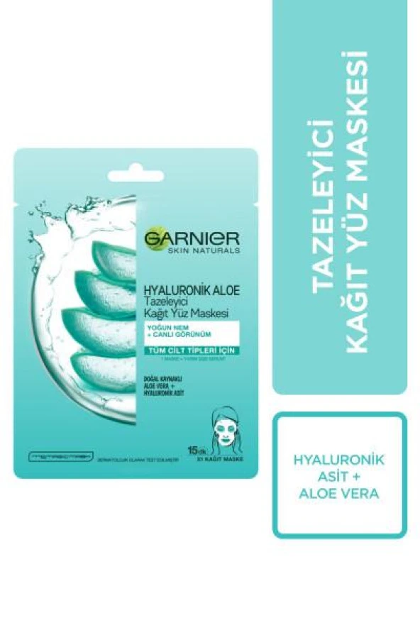 Garnier Hyaluronik Aloe Temizleyici Kağıt Yüz Maskesi - 2