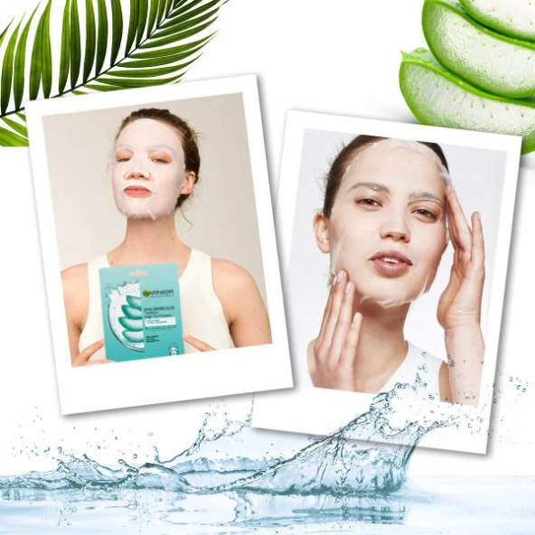 Garnier Hyaluronik Aloe Temizleyici Kağıt Yüz Maskesi - 4