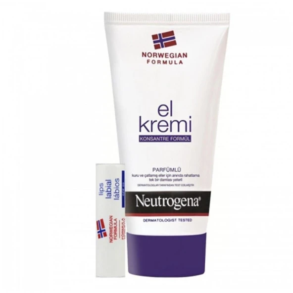 Neutrogena El Kremi Parfümlü + Dudak Kremi Hediye