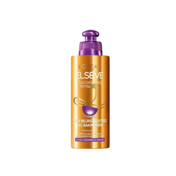 L'Oréal Paris Elseve Amla Yağı Bukle Belirginleştirici Saç Bakım Kremi 200 ml