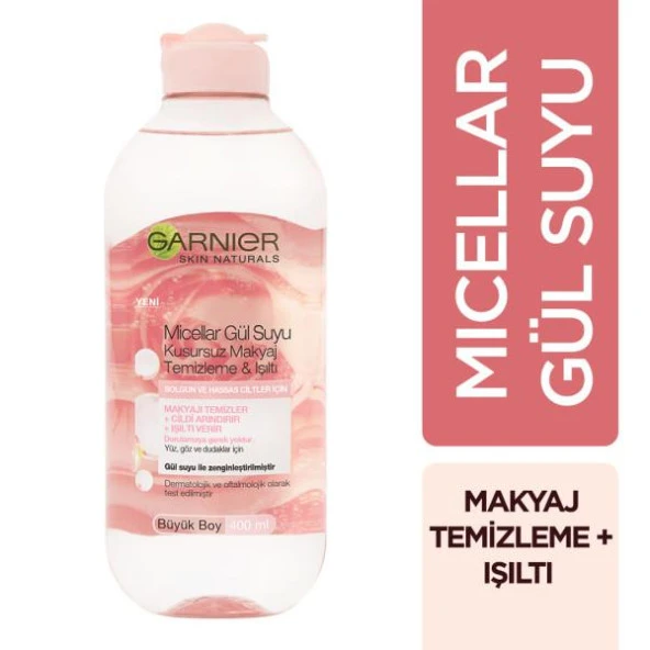 Garnier Micellar Gül Suyu Kusursuz Makyaj Temizleme & Işıltı 400 ml - 2