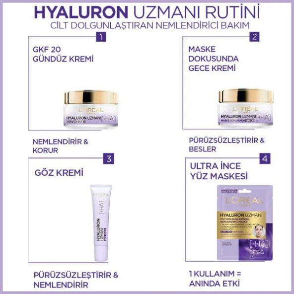 L’Oréal Paris Hyaluron Uzmanı Cilt Dolgunlaştıran Nemlendirici Göz Kremi 15 ml - 6