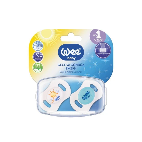 Wee Baby 152 Gece ve Gündüz Emziği 2'li No:1
