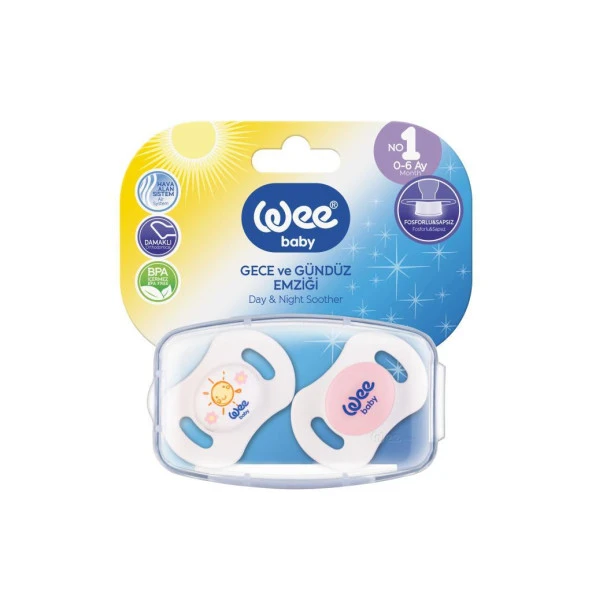 Wee Baby 152 Gece ve Gündüz Emziği 2'li No:1 - 2
