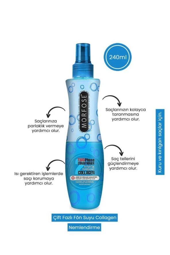 Morfose Collagen Mavi Fön Suyu 240 ml - 2