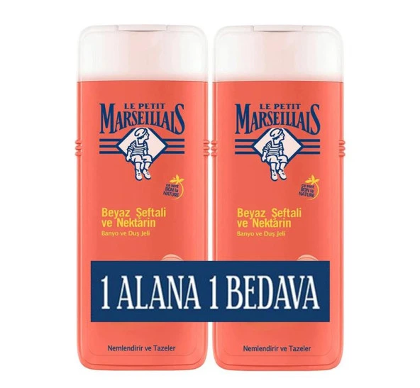 Le Petit Marseillais Duş Jeli Şeftali ve Nektarin 400 ml 2'li