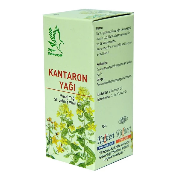 Doğan Baharatçılık Kantaron Yağı 50cc ml Doğal Saf Masaj Yağı - 3