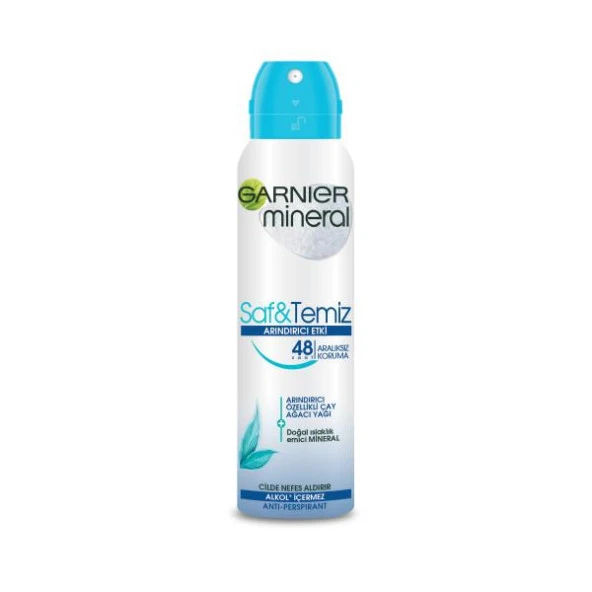 Garnier Mineral Saf Temiz Kadın Deodorant 150 ml