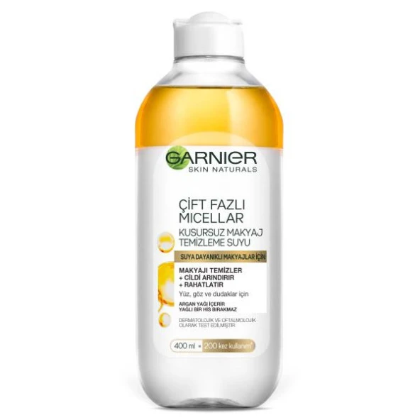 Garnier Çift Fazlı Micellar Kusursuz Makyaj Temizleme Suyu 400 ml