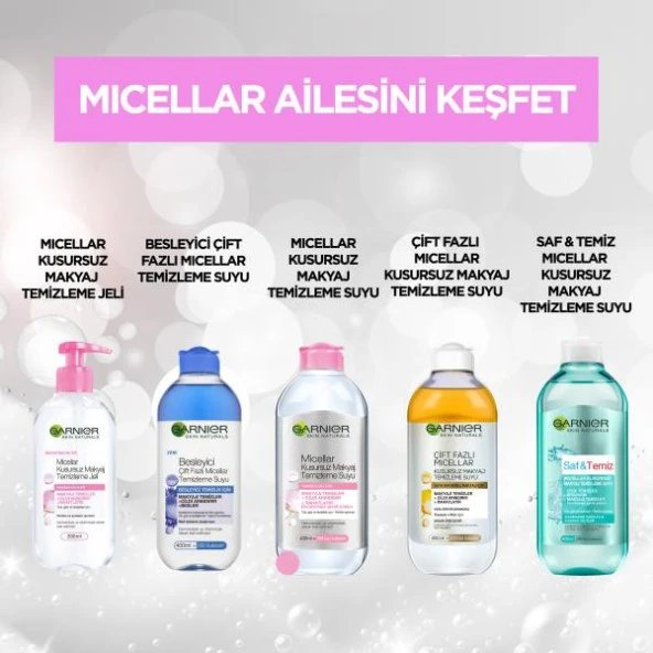 Garnier Çift Fazlı Micellar Kusursuz Makyaj Temizleme Suyu 400 ml - 5