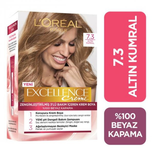 L’Oréal Paris Excellence Creme Saç Boyası - 7.3 Altın Kumral - 2