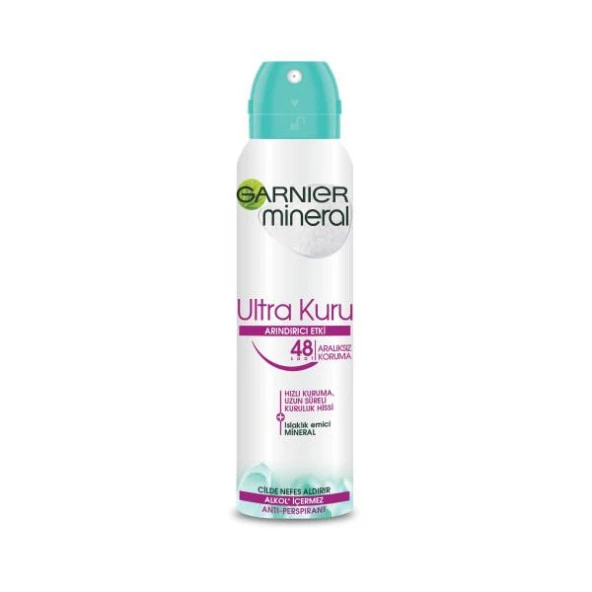 Garnier Mineral Ultra Kuru Kadın Deodorant 150 ml ürün görseli