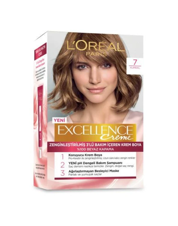 L’Oréal Paris Excellence Creme Saç Boyası - 7 Kumral