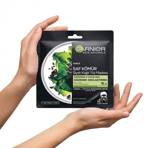 Garnier Saf Kömür Siyah Yosun Kağıt Gözenek Sıkılaştırıcı Yüz Maskesi - 6