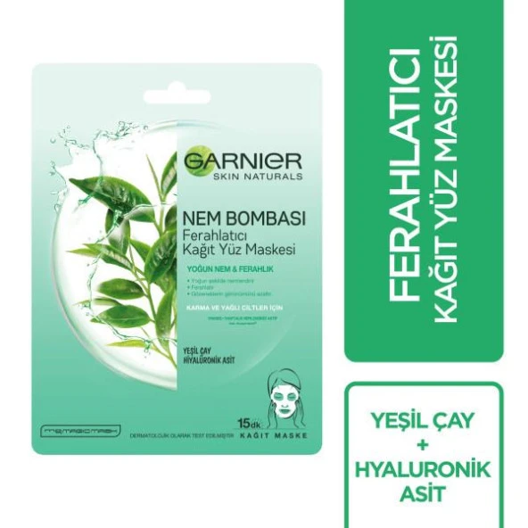 Garnier Nem Bombası Ferahlatıcı Kağıt Yüz Maskesi - 2