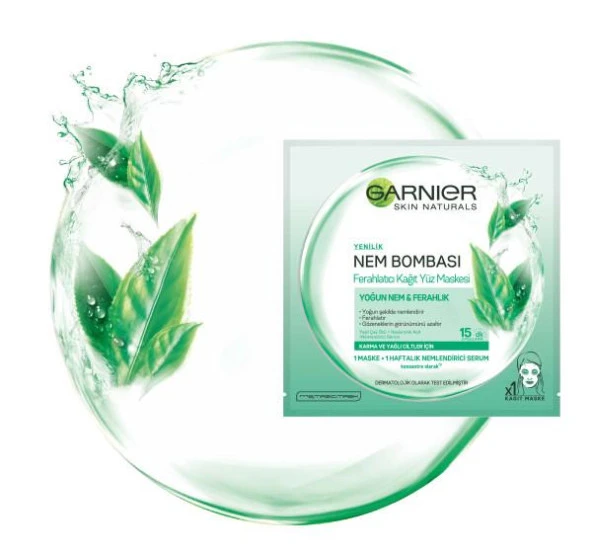 Garnier Nem Bombası Ferahlatıcı Kağıt Yüz Maskesi - 5