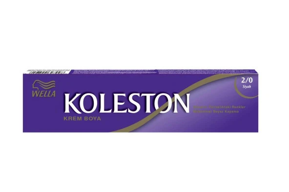 Koleston Krem Tüp Saç Boyası - 2.0 Siyah