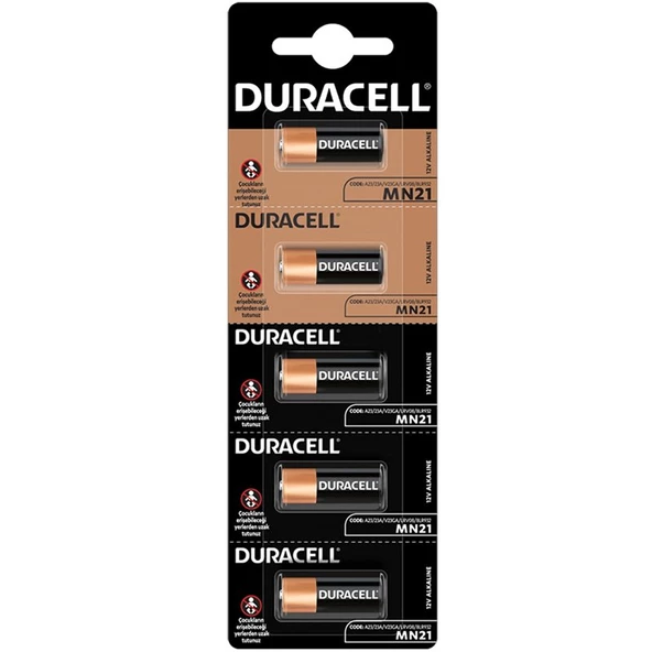 DURACELL 23A LİTYUM MN21 ALARM PİLİ (5Lİ PAKET) - 3