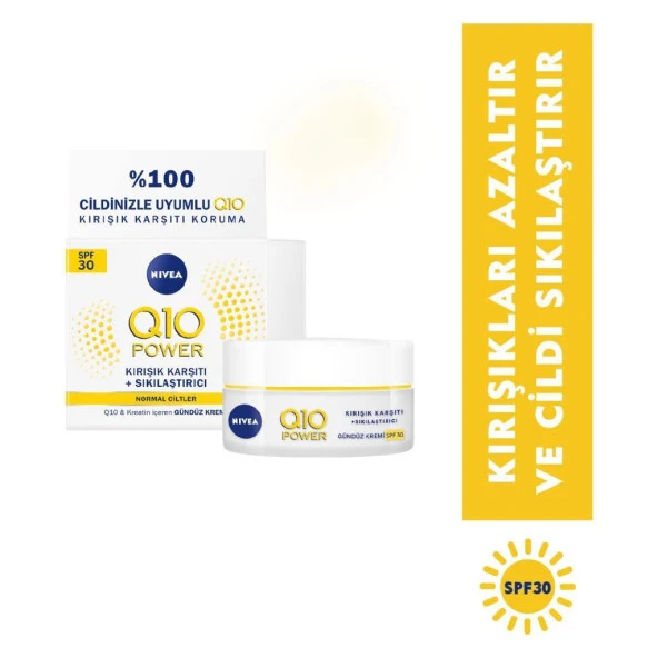 Nivea Q10 Power Kırışık Karşıtı + Sıkılaştırıcı Spf 30 Gündüz Kremi 50 ml - 2