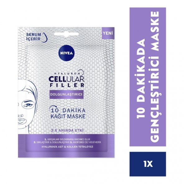 Nivea Hyaluron Cellular Filler Dolgunlaştırıcı 10 Dakika Kağıt Maske 1 Adet - 2