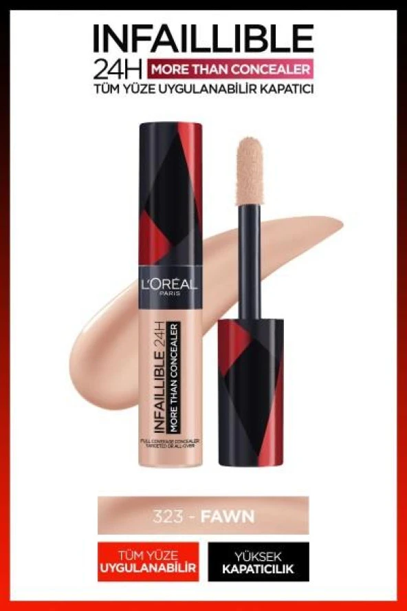 L’Oréal Paris Infaillible Tüm Yüze Uygulanabilir Kapatıcı - 323 Fawn - 3
