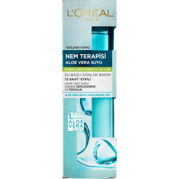 L’Oréal Paris Nem Terapisi Aloe Vera Suyu Normalden Karmaya Ciltler 70 ml