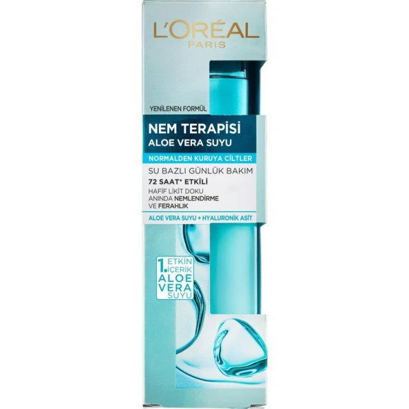 L’Oréal Paris Nem Terapisi Aloe Vera Suyu Normalden Kuruya Ciltler 70 ml