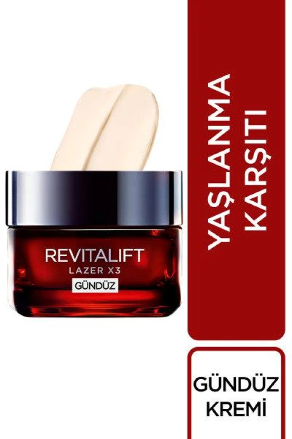 L’Oréal Paris Revitalift Lazer X3 Yoğun Yaşlanma Karşıtı Gündüz Bakım Kremi 50 ml - 2
